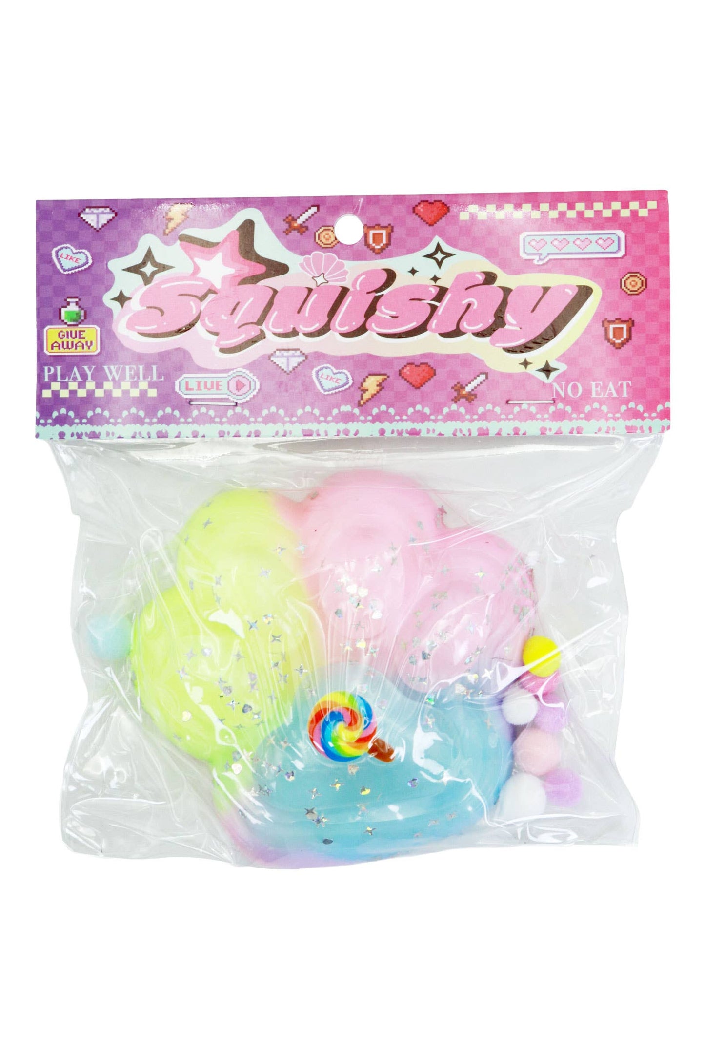 Jumbo Pastel Paw Ombre Mochi Sticky Squishy - 4.75 Inch