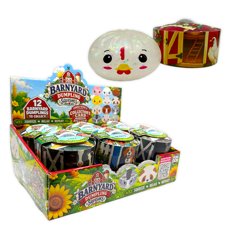 Fun Doh Farm Barnyard Squishy Dumpling Toy - 12/Display: Wholesale Price