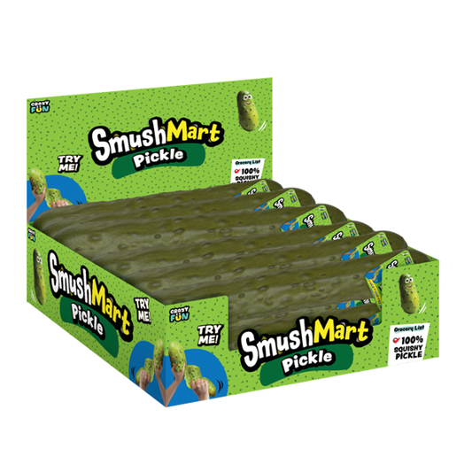 PREORDER ARRIVES LATE NOVEMBER RMS® SmushMart™ Giant 15" Pickle Squishy 1pc