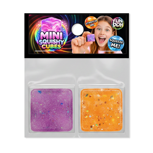 Fun Doh MINI Squishy Cube 2 Pack VIRAL MYSTERY COLOR
