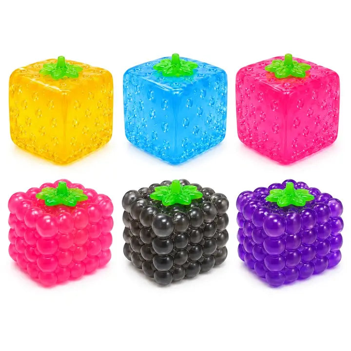 Top Trenz Super Duper Sugar Squishers Fruit Cubes Gel Fidget Toy | PREORDER Late November