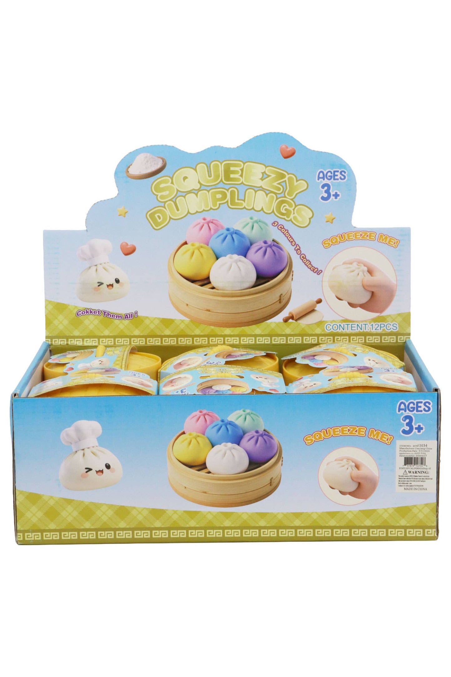 Glitter Jelly Bao Bun Dumpling Jiggly Slime Squishy