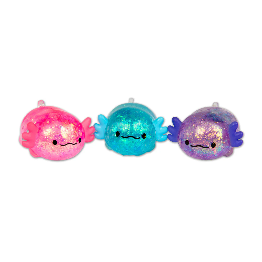 PREORDER ARRIVES MID SEPTEMBER Scrunchems® Mini Sugar Axolotls Squishy Fidget Toy (3pc)
