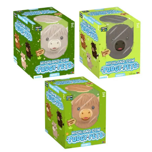 Rms® Crazy Fun™ Highland Cow Pudgy Pets Squishy