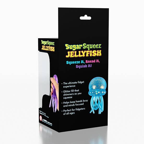 PREORDER ARRIVES MID SEPTEMBER SugarSqueez Squishies® Maltose Jellyfish Glitter Fidget Stress Ball (1pc) Assorted Colors