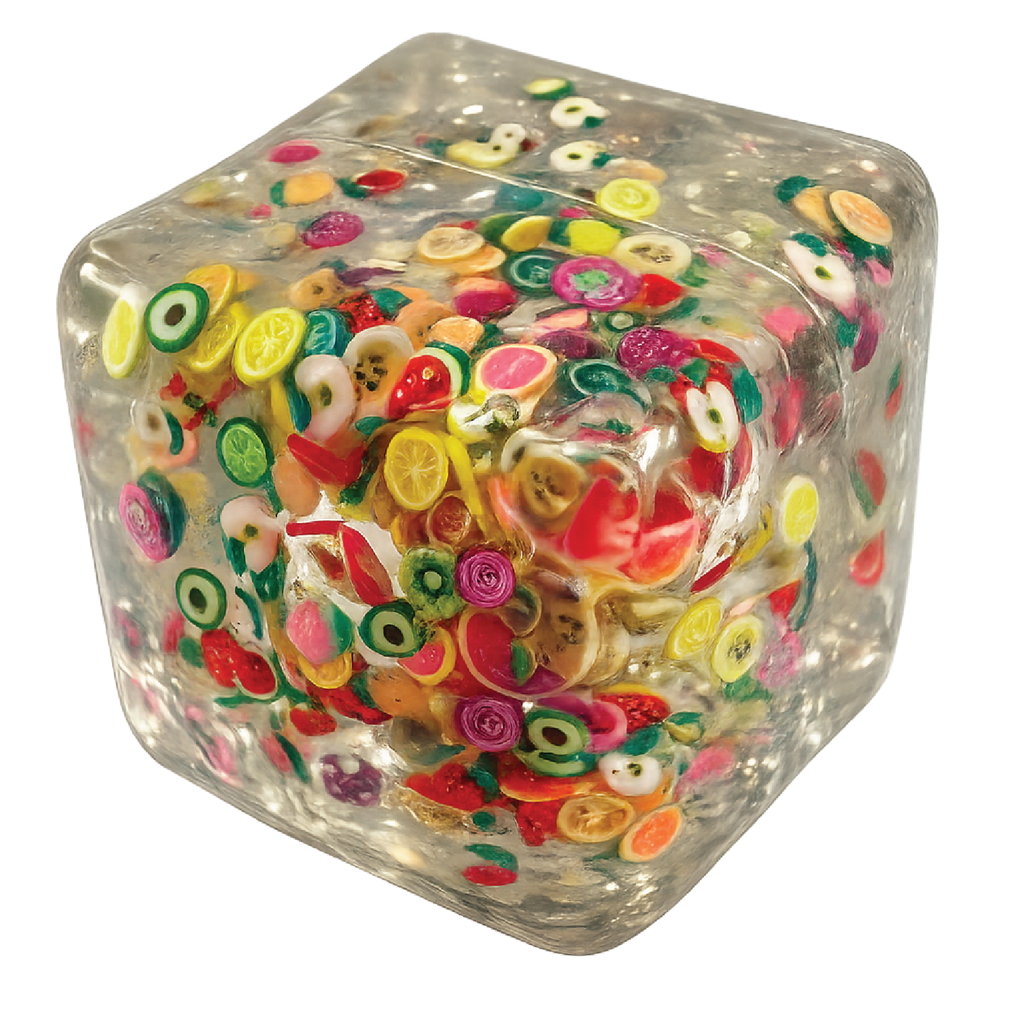 Fun Doh Squishy Charm Cube Fidget Toy Variety - 12/Display