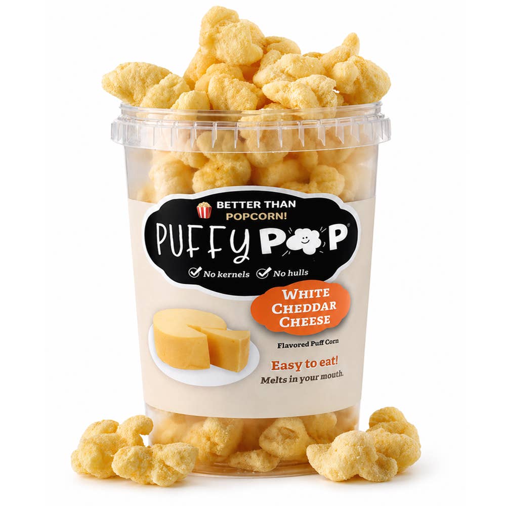 Crack Corn / Puffy Pop - White Cheddar Cheese   - (4 oz)