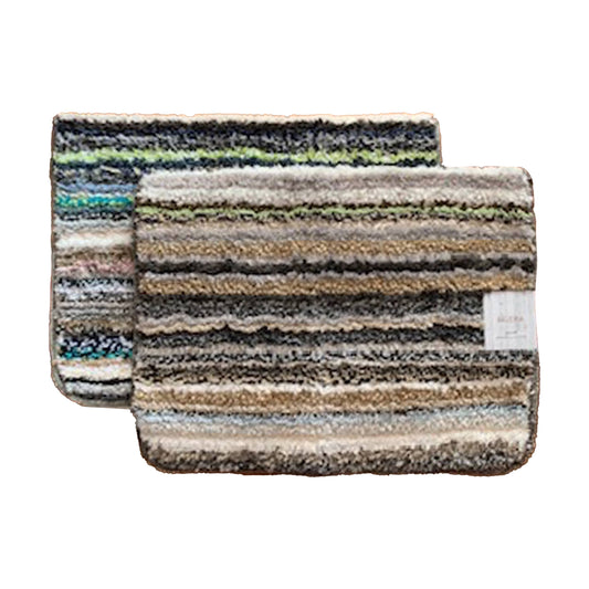SALE MYSTERY  2 FOR $16 Beleria Rug 20x30, Assorted Stripes, Deep Shag Microfiber Retail $15