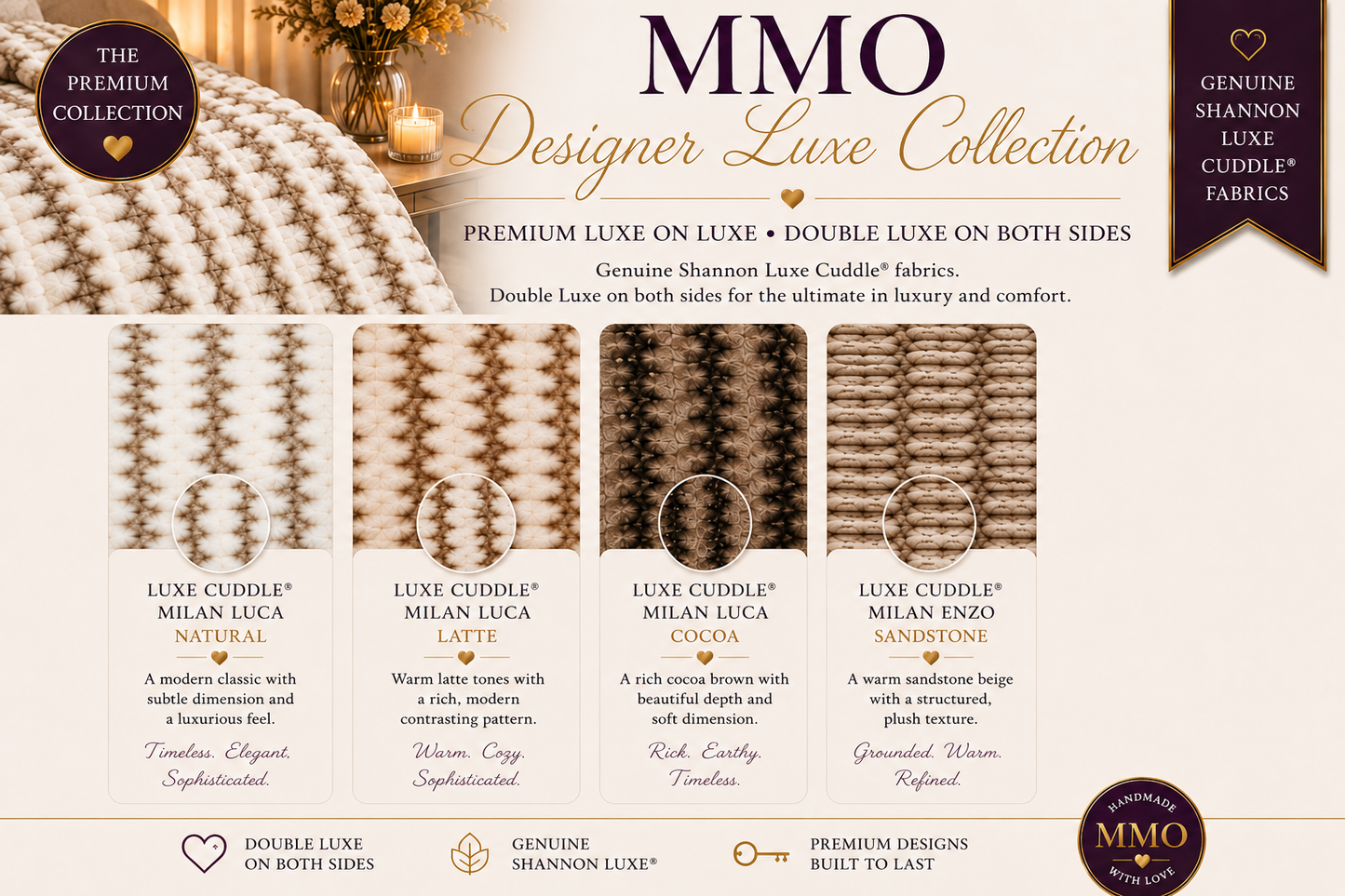 PREORDER MMO Designer Collection – Shannon Fabrics Luxe Cuddle® Minky Blanket