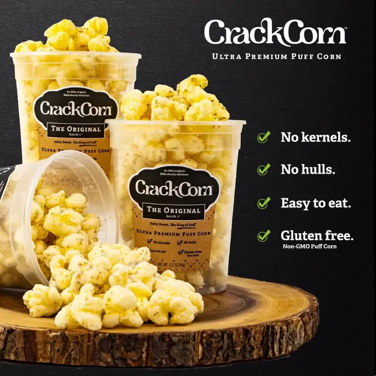 Crack Corn / Puffy Pop - White Cheddar Cheese   - (4 oz)