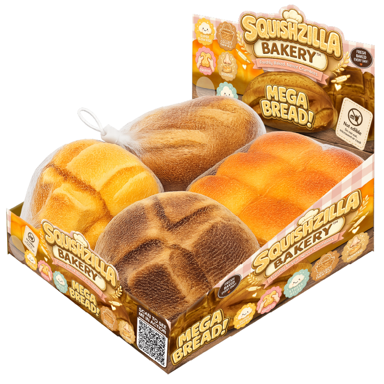 Fun Doh MEGA 7" Bread Slow Rise Squishy Bakery - 6/Display: Wholesale Price