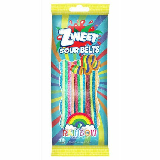 Sour Rainbow Belts | Zweet | Go-Pack | 4.5 oz (F175)