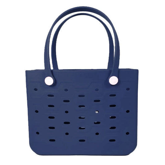 NAVY Sunzie Beach Bag Waterproof Rubber Tote Bag Multiple Colors (Copy)