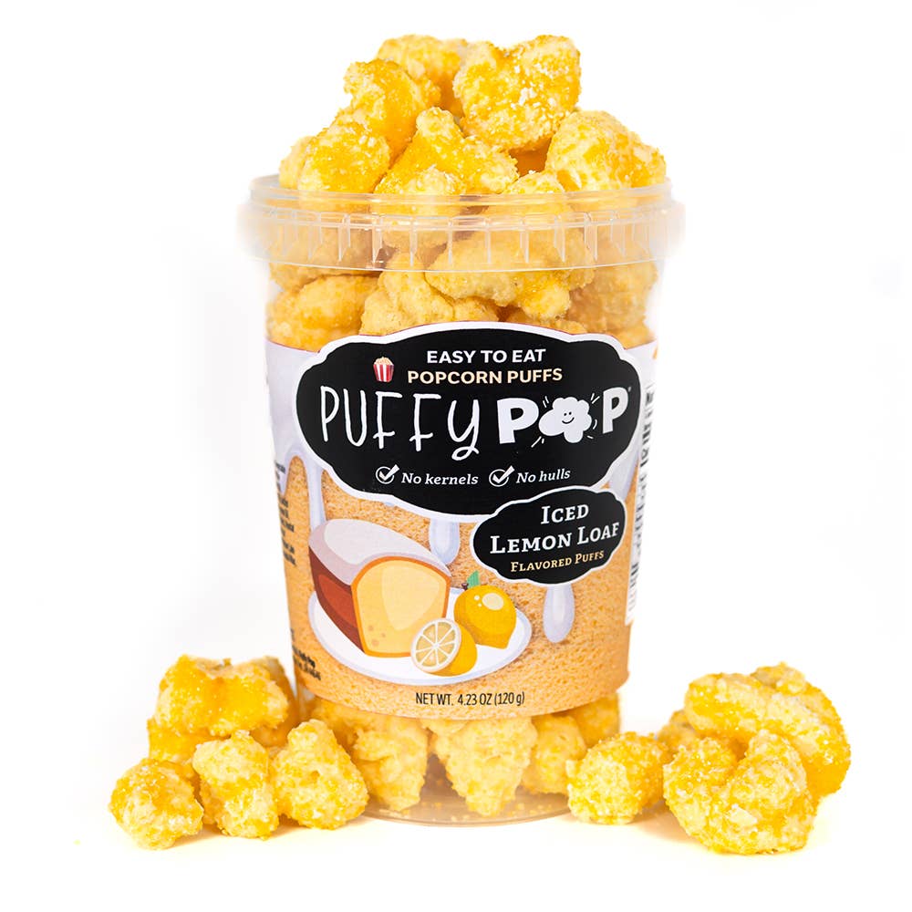 Crack Corn / Puffy Pop -  Iced Lemon Loaf - No Hulls! (4 oz)