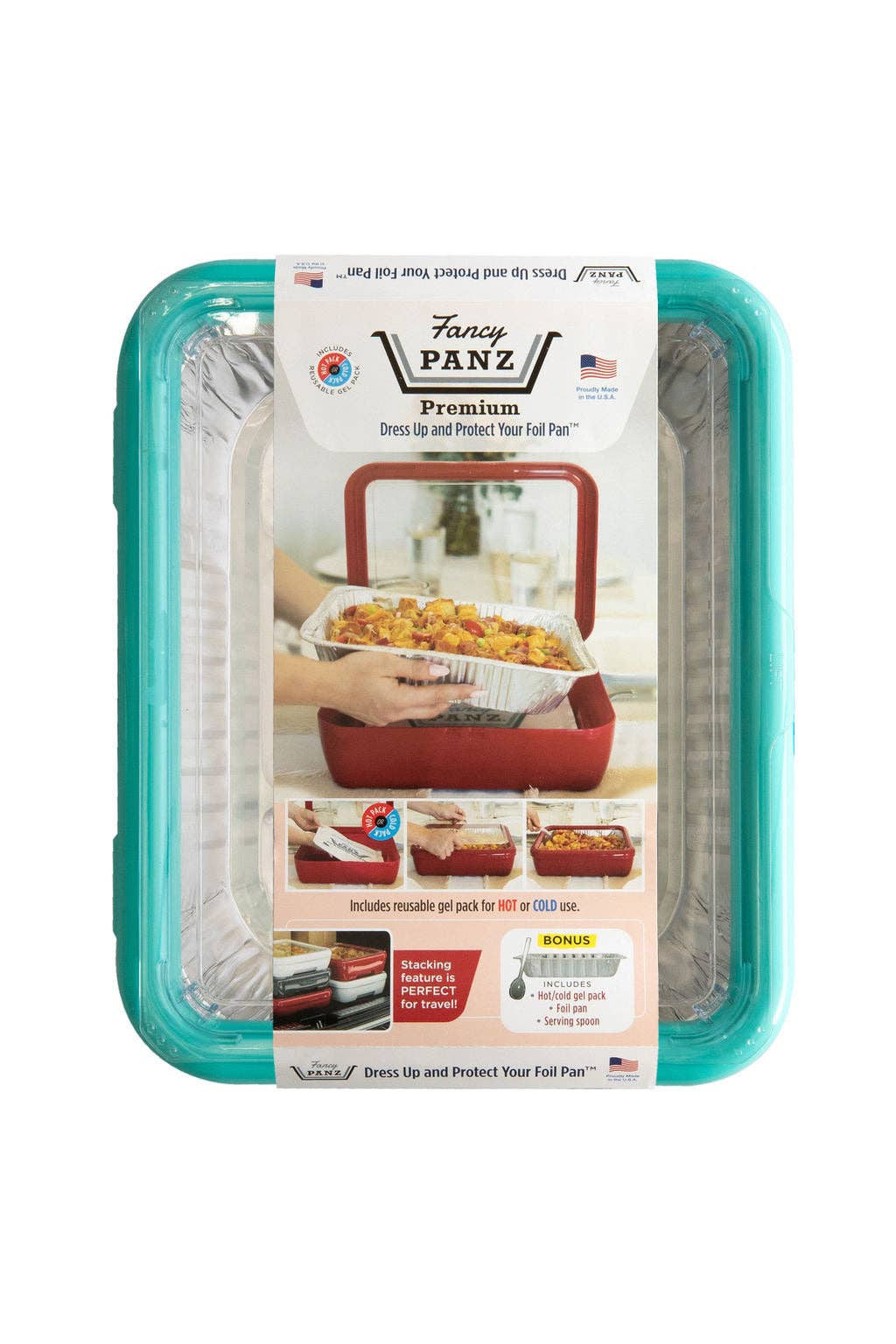 PREORDER Premium Set - Pan Frame w/ Lid & Hot or Cold Gel Pack - Aqua