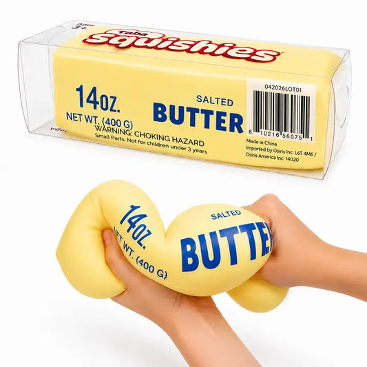 PREORDER ARRIVING MID AUGUST Giant Salted Butter Stick 10" Taba Squishy® Fidget Toy