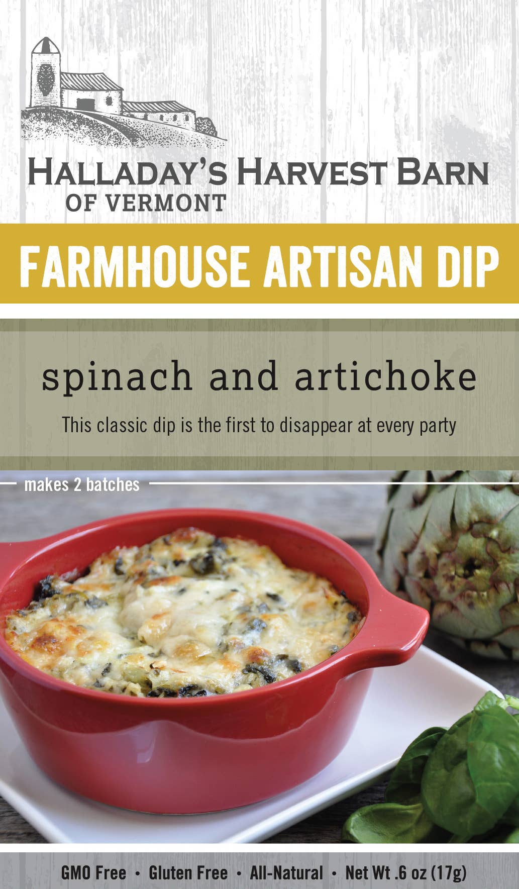 Spinach Artichoke Farmhouse Artisan Dip