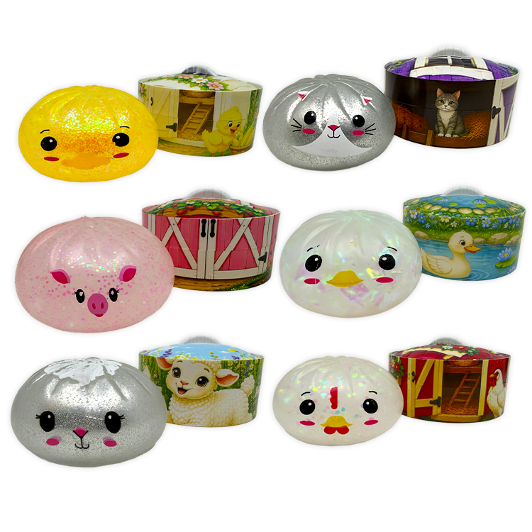 Fun Doh Farm Barnyard Squishy Dumpling Toy - 12/Display: Wholesale Price