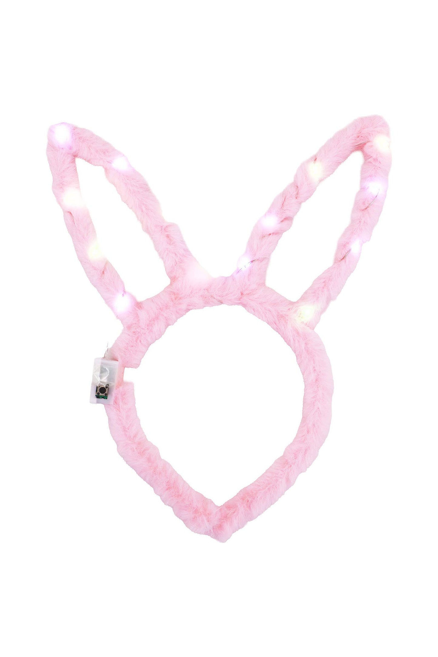 Pointy Hollow-Out Pastel Bunny Ears Fuzzy Faux Fur Hairband~COLOR SHIPPERS CHOICE