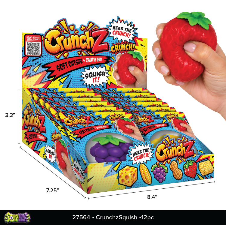 CrunchZ Crunchy Food Squishy Sensory Fidget Toy | PREORDER