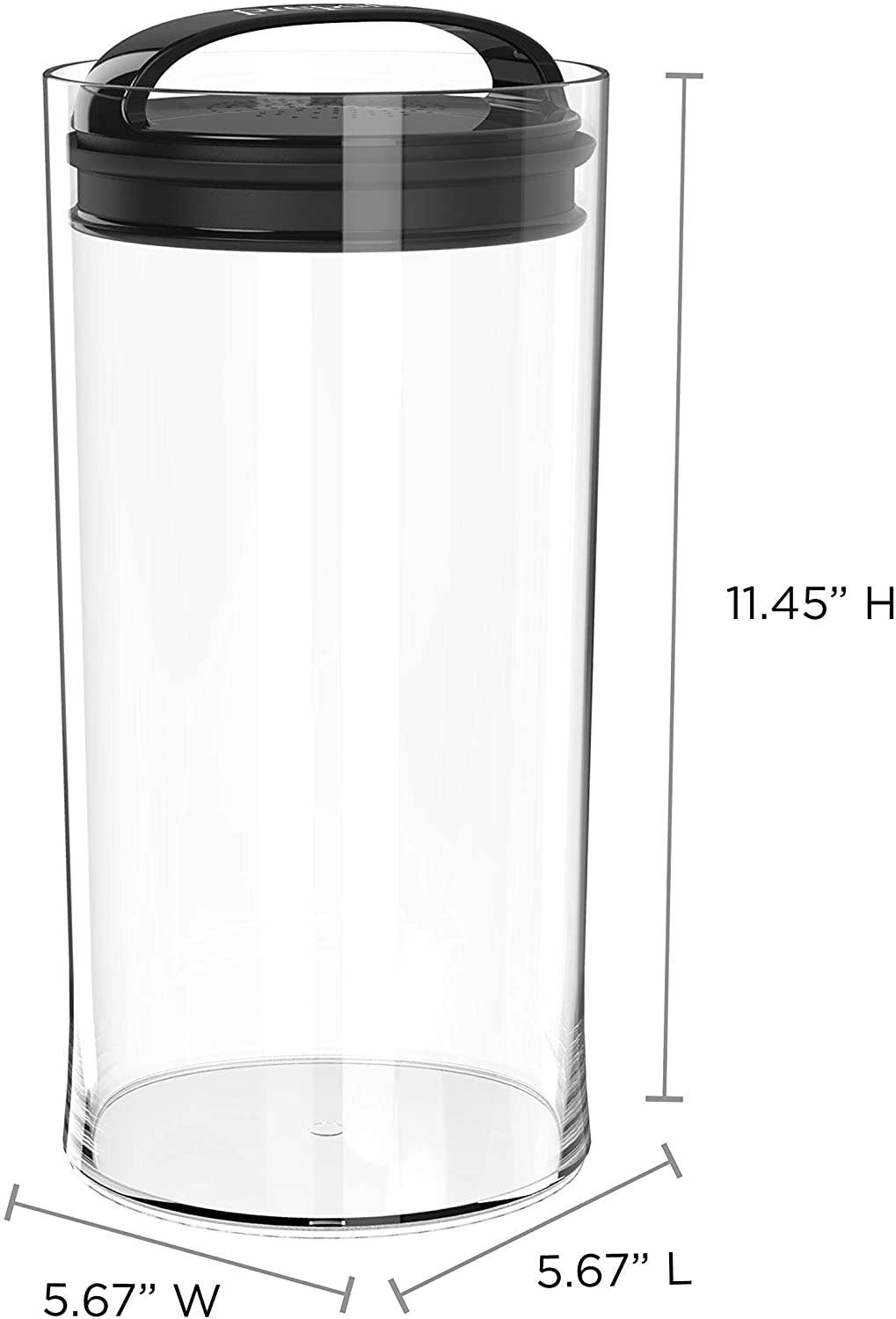 EVAK Fresh Saver Food Storage Short - Black Handle