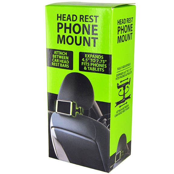 Gadget Gear Adjustable Head Rest Phone Mount Boxed-  F112