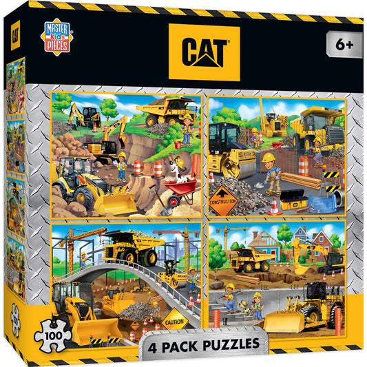 CAT 4-Pack 100 Piece Puzzles