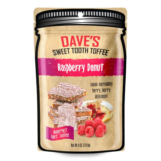 Raspberry Donut Toffee