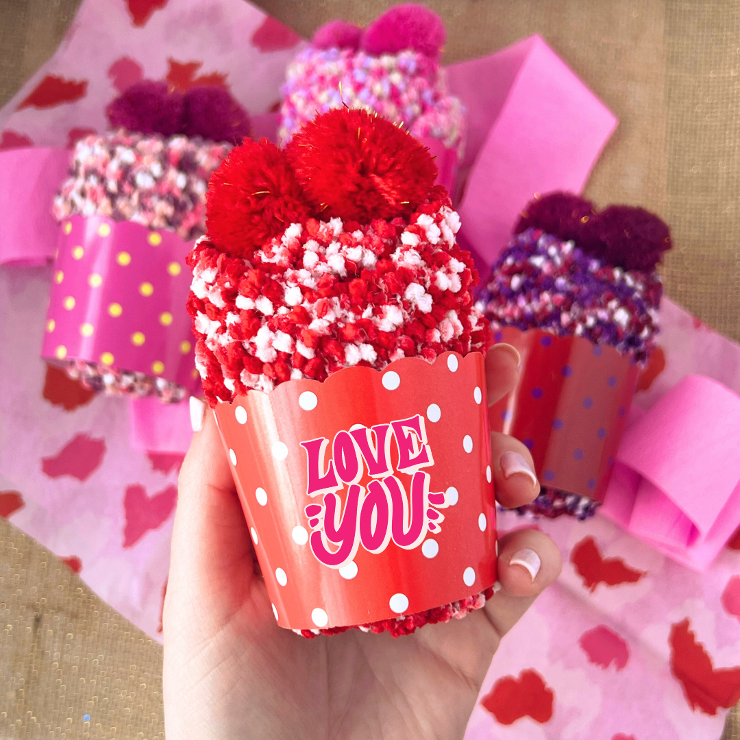 PREORDER "Love You" Valentine's Day Cozy Cupcake Socks |