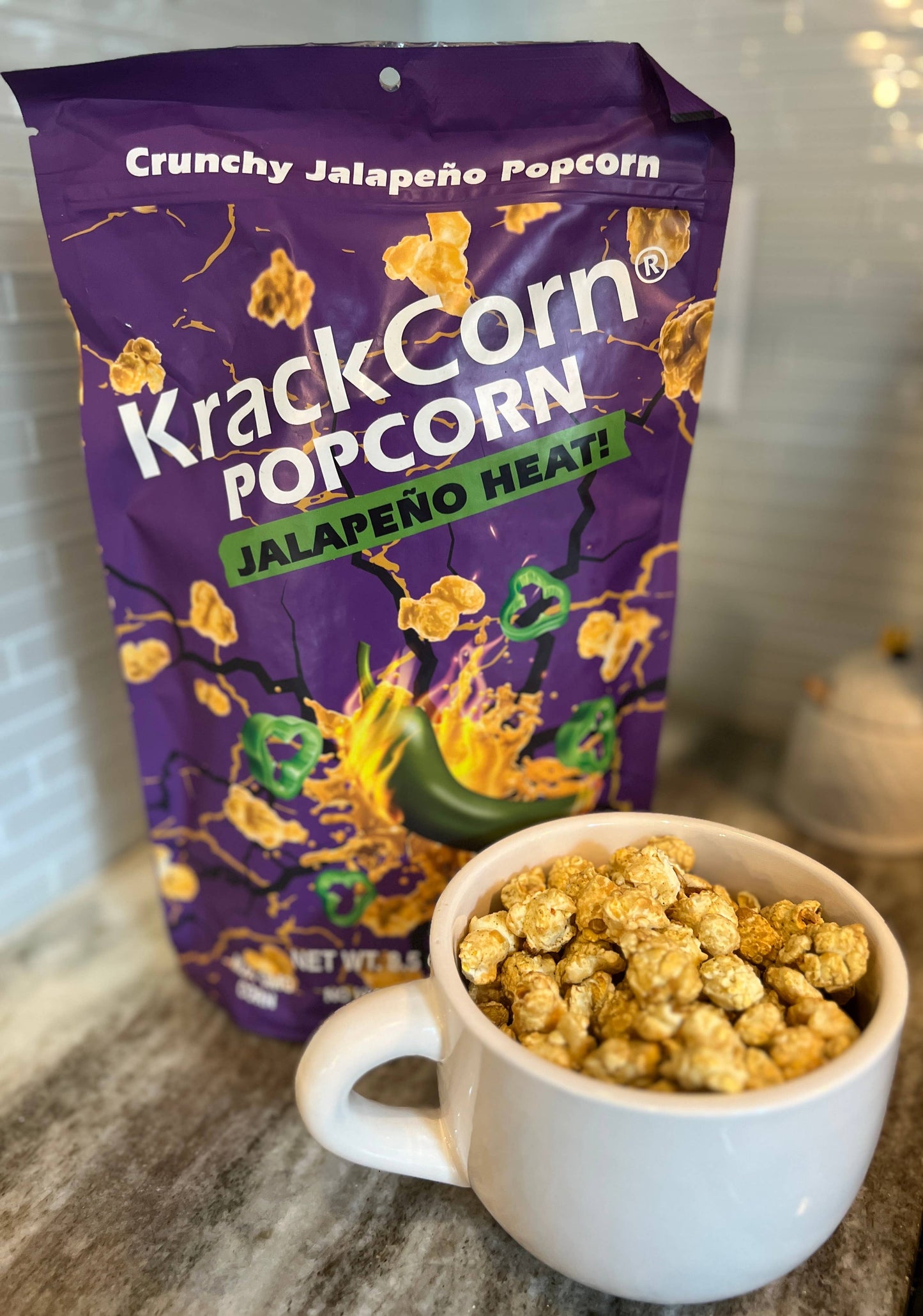 KrackCorn Popcorn 8.5oz Jalapeno Heat