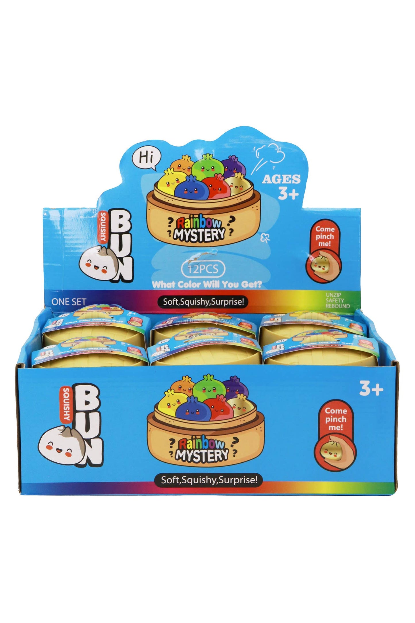 NEW ARRIVAL Glitter Maltose Putty Bao Bun Dumpling Squishy