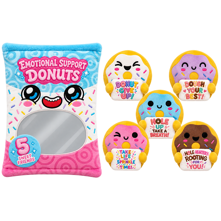 Snack Pack Pals Emotional Support Snack Plush Set | PREORDER