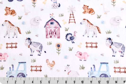 Custom Minky Blanket Sweet Farm Cloud Cuddle