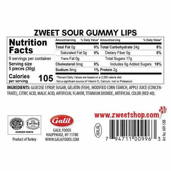 Neon Gummy Sour Worms | Zweet | 10 oz