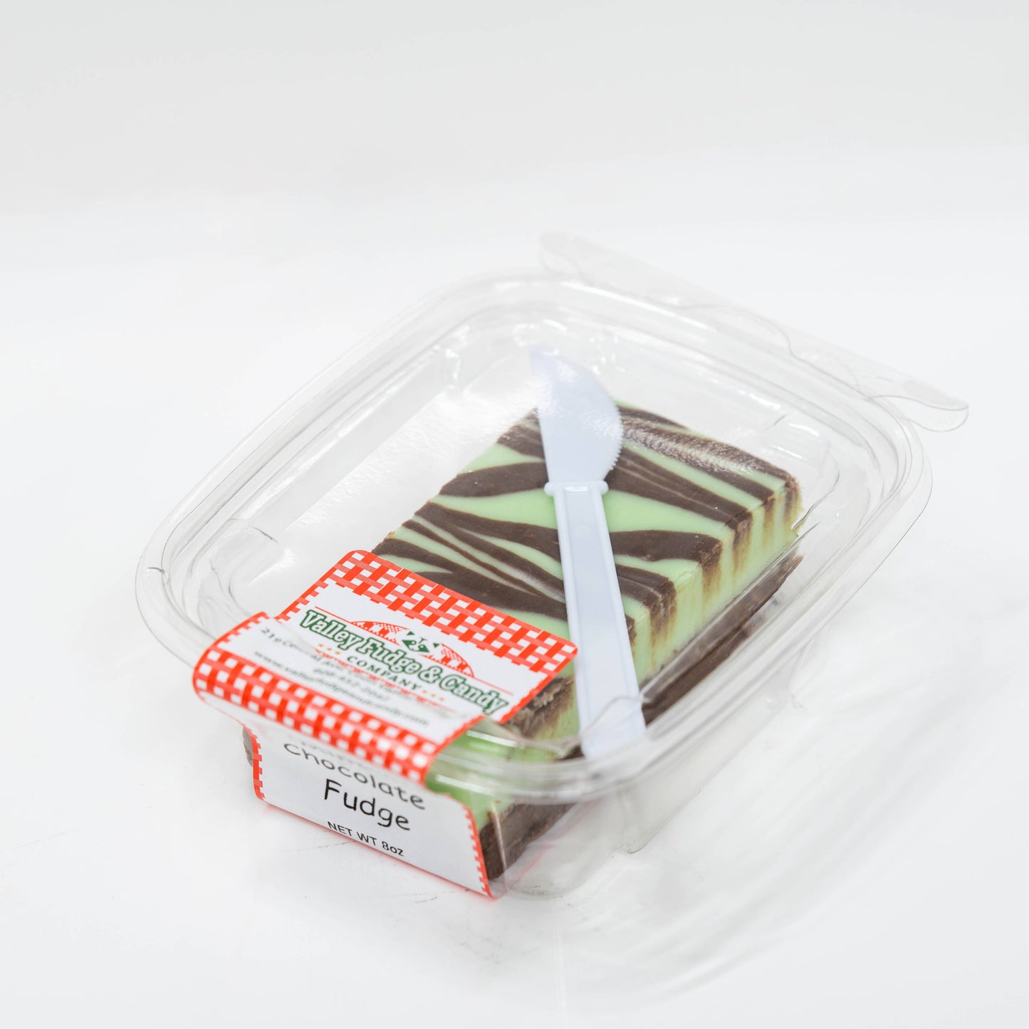Mint Chocolate Swirl Fudge (1/2 lb Package)