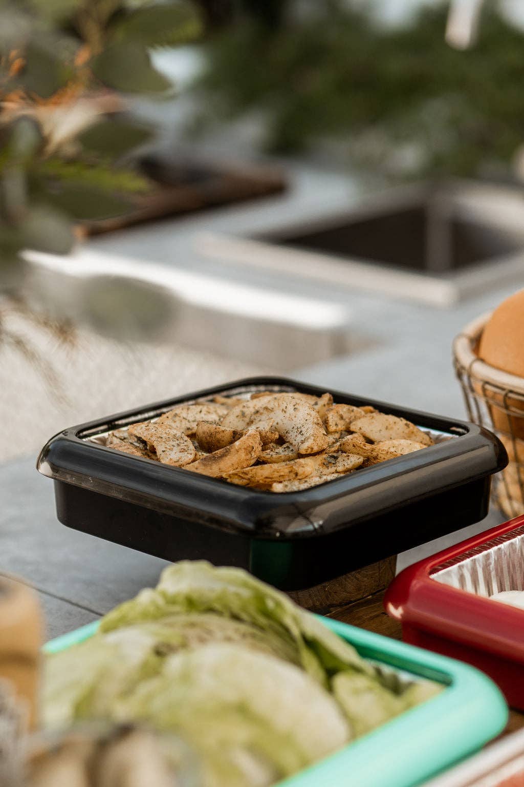 PREORDER Square Set - 8x8 Pan Frame w/ Lid & Serving Spoon - Charcoal