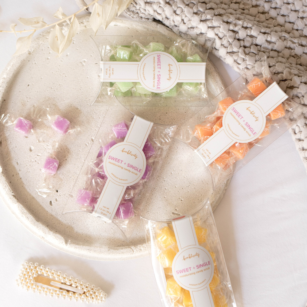 Mini Me Sugar Cube Candy Scrub - Vanilla Brown Sugar (shipping will be invoiced 7/22)