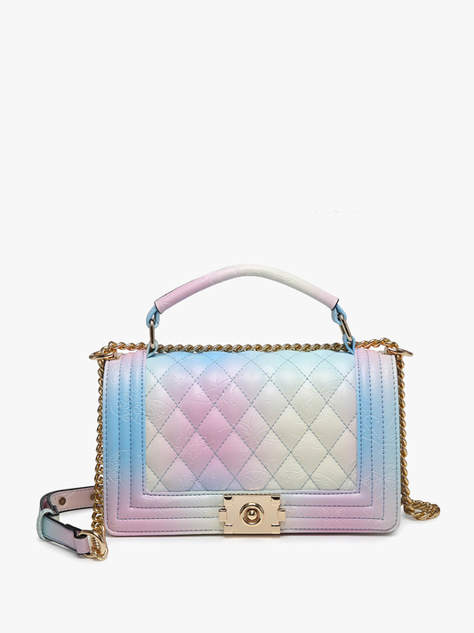 SALE $25 RETAIL $52 PP2045 Emme Quilted Ombre Butterfly Crossbody