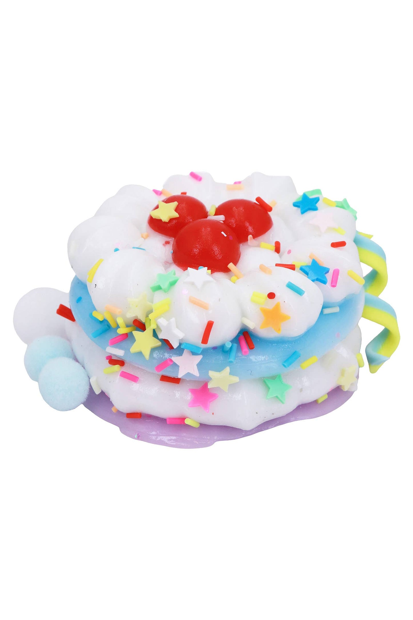 Sprinkled Strawberry Shortcake Jiggly Mochi Sticky Squishy