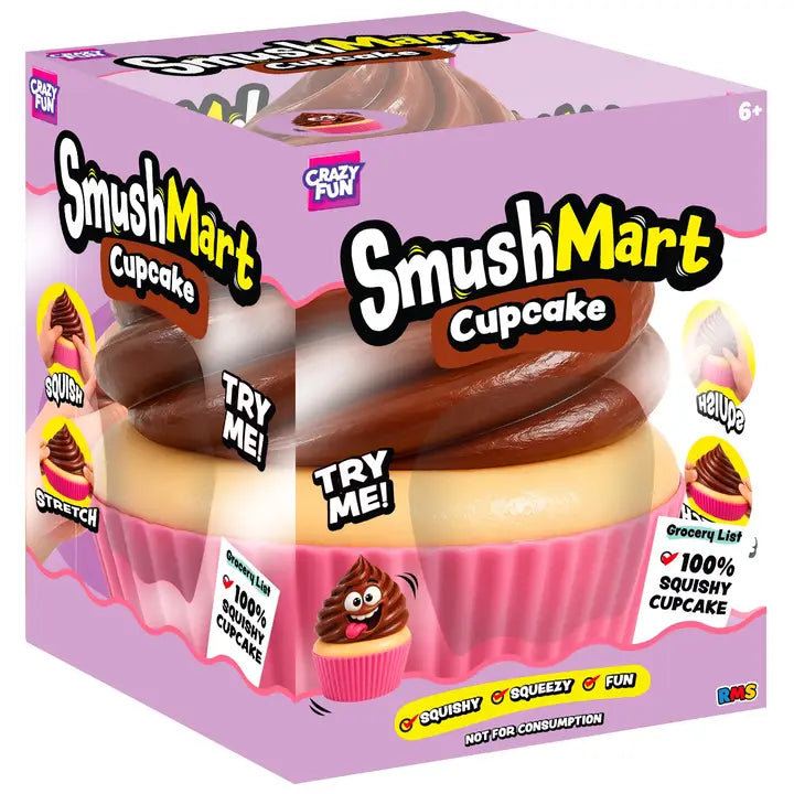 PREORDER ARRIVES EARLY NOVEMBER RMS® SmushMart™ Giant Vanilla Cupcake Squishy 1pc