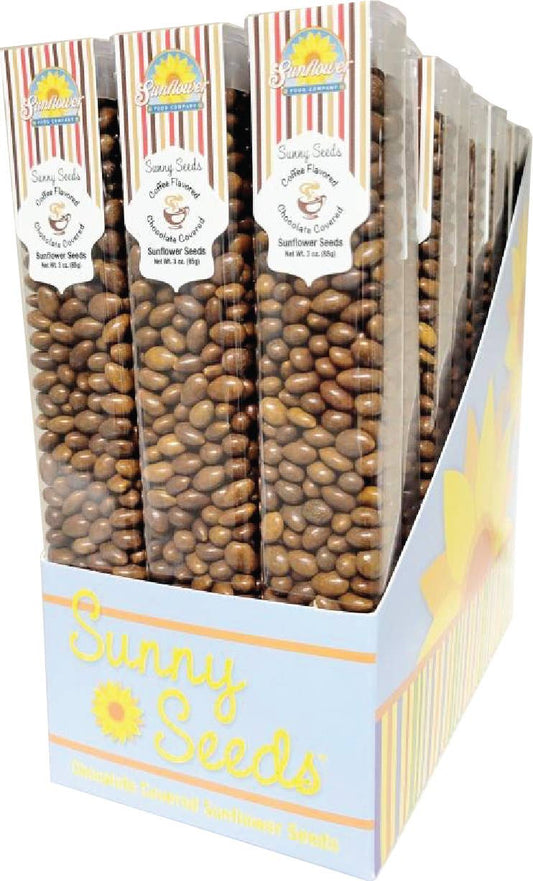 Coffee Flavored Chocolate Sunflower Seeds 3oz tube