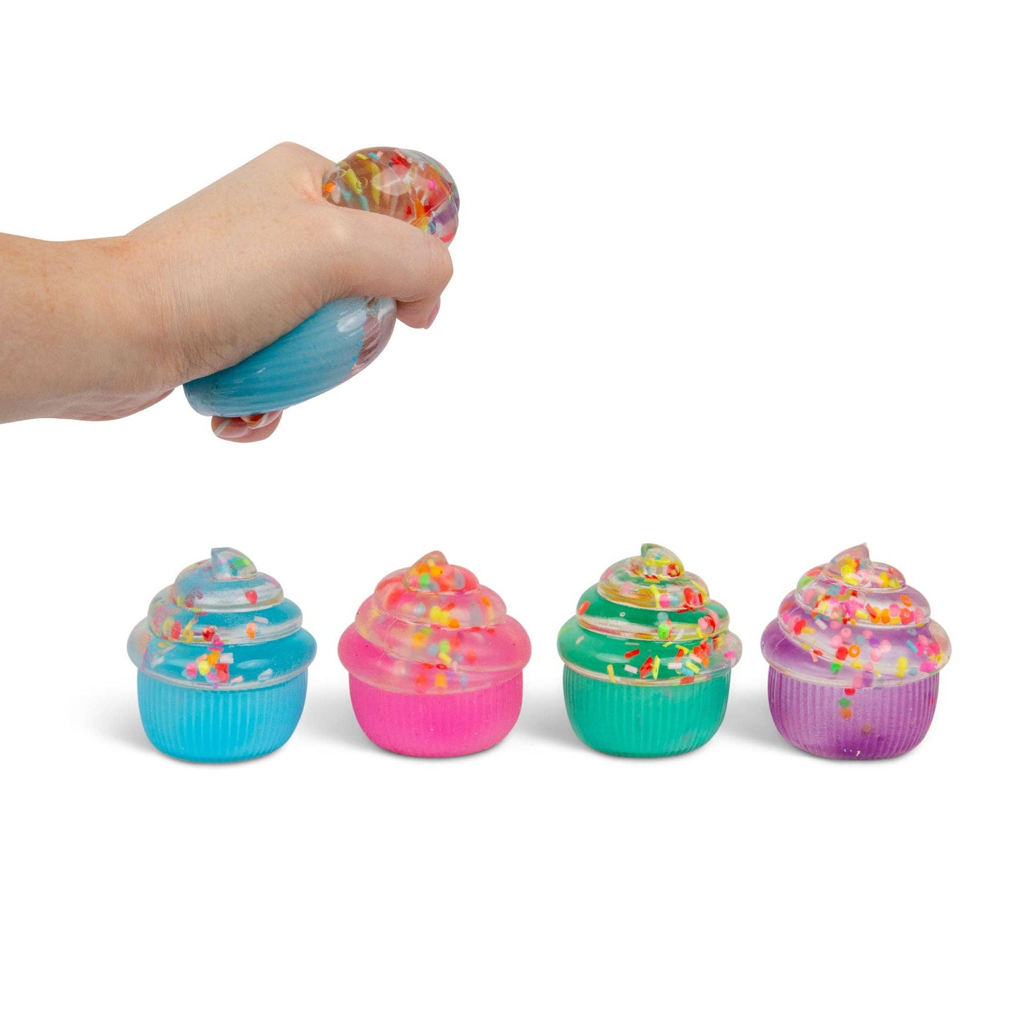 PREORDER ARRIVES MID AUGUST Scrunchems® Sugar Cupcake Squishy Fidget Toy 1pc Color Ship