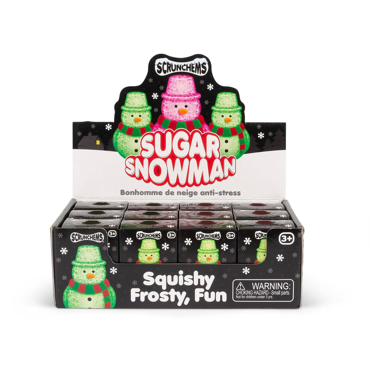 Scrunchems Sugar Snowman Squishy Fidget Toy (1pc) Color MYSTERY PREORDER EARLY OCTOBER