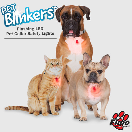 Pet Blinkers™ Flashing LED Pet Safety Light F274