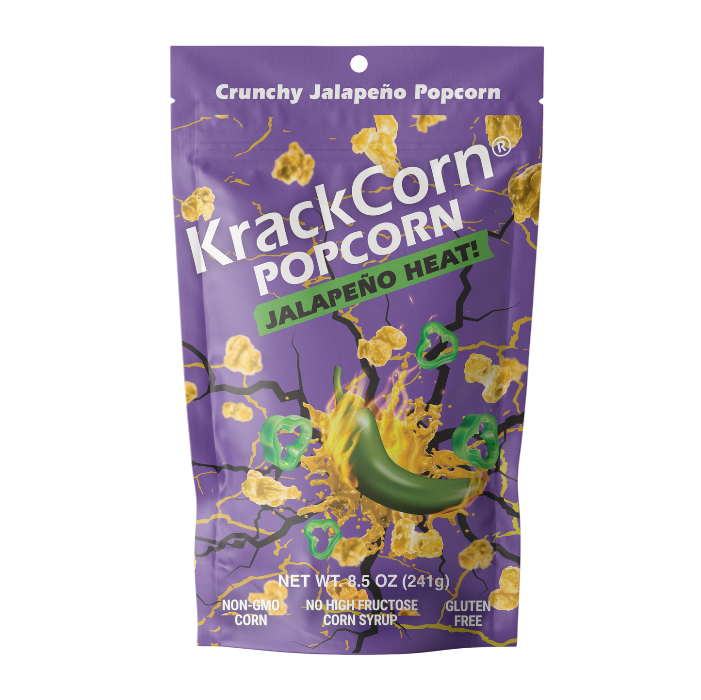 KrackCorn Popcorn 8.5oz Jalapeno Heat