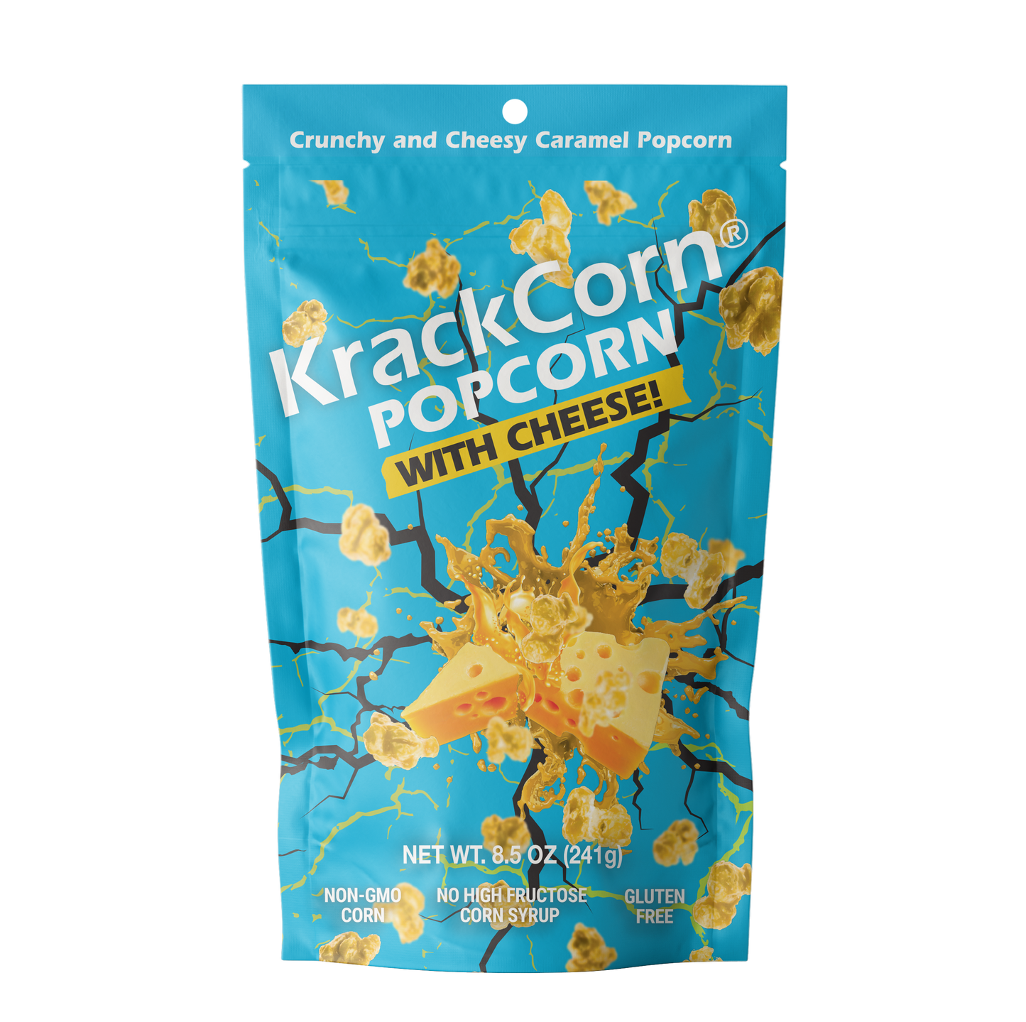 KrackCorn Popcorn With Cheese! 8.5oz