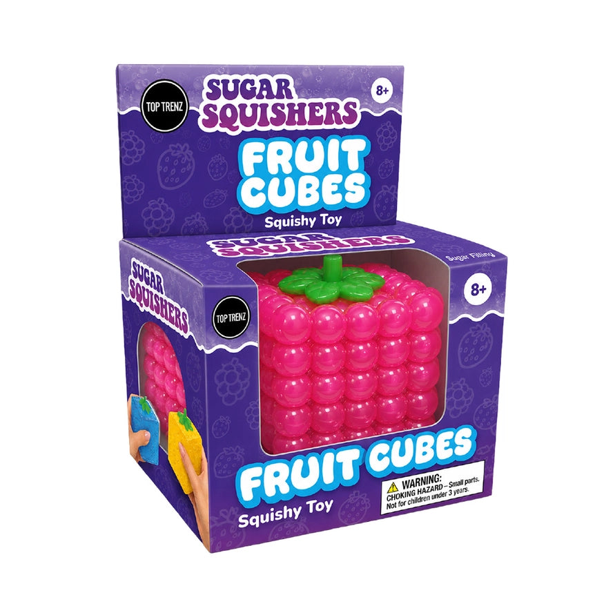 Top Trenz Super Duper Sugar Squishers Fruit Cubes Gel Fidget Toy | PREORDER Late November