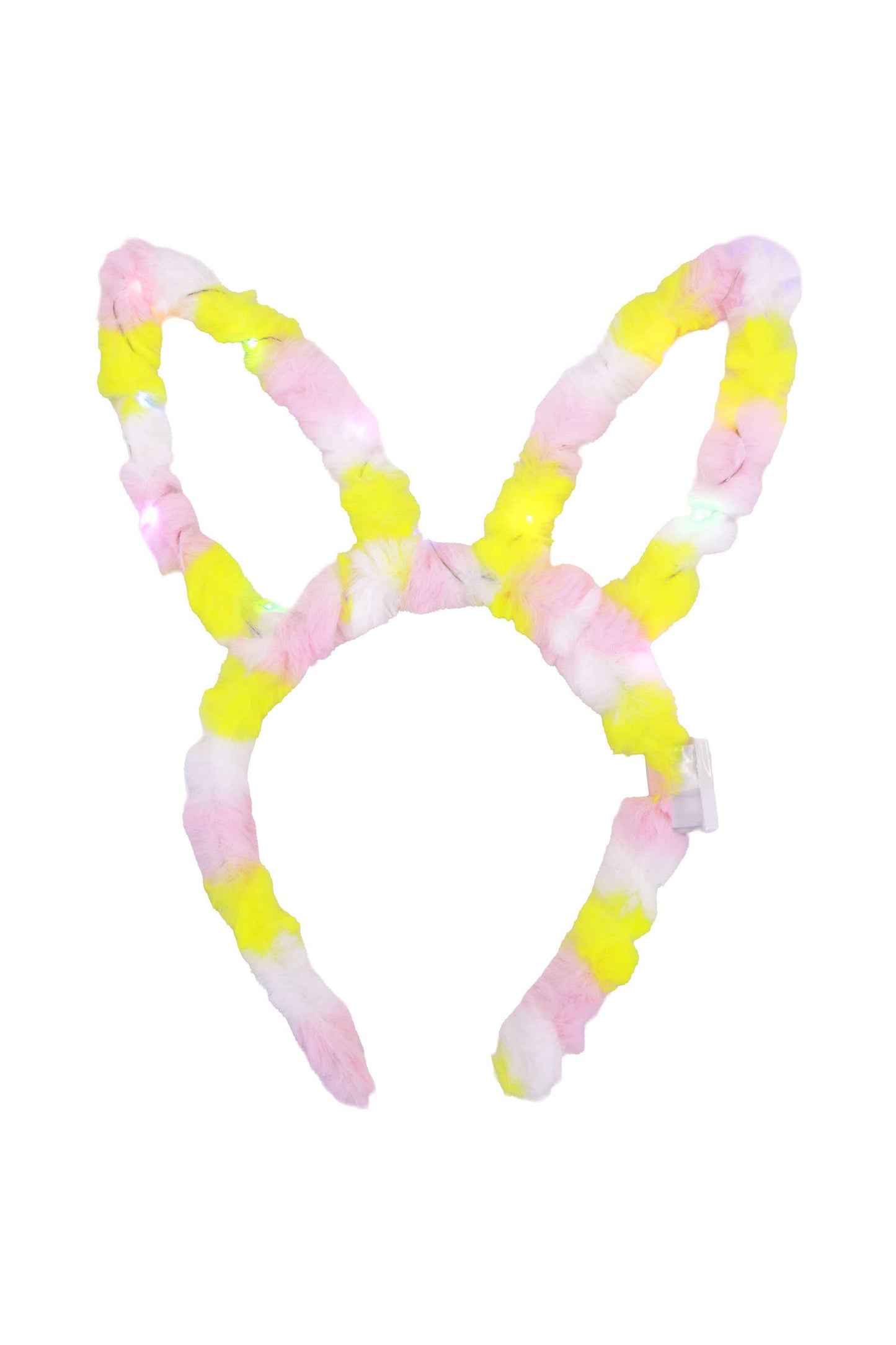 Pointy Hollow-Out Pastel Bunny Ears Fuzzy Faux Fur Hairband~COLOR SHIPPERS CHOICE