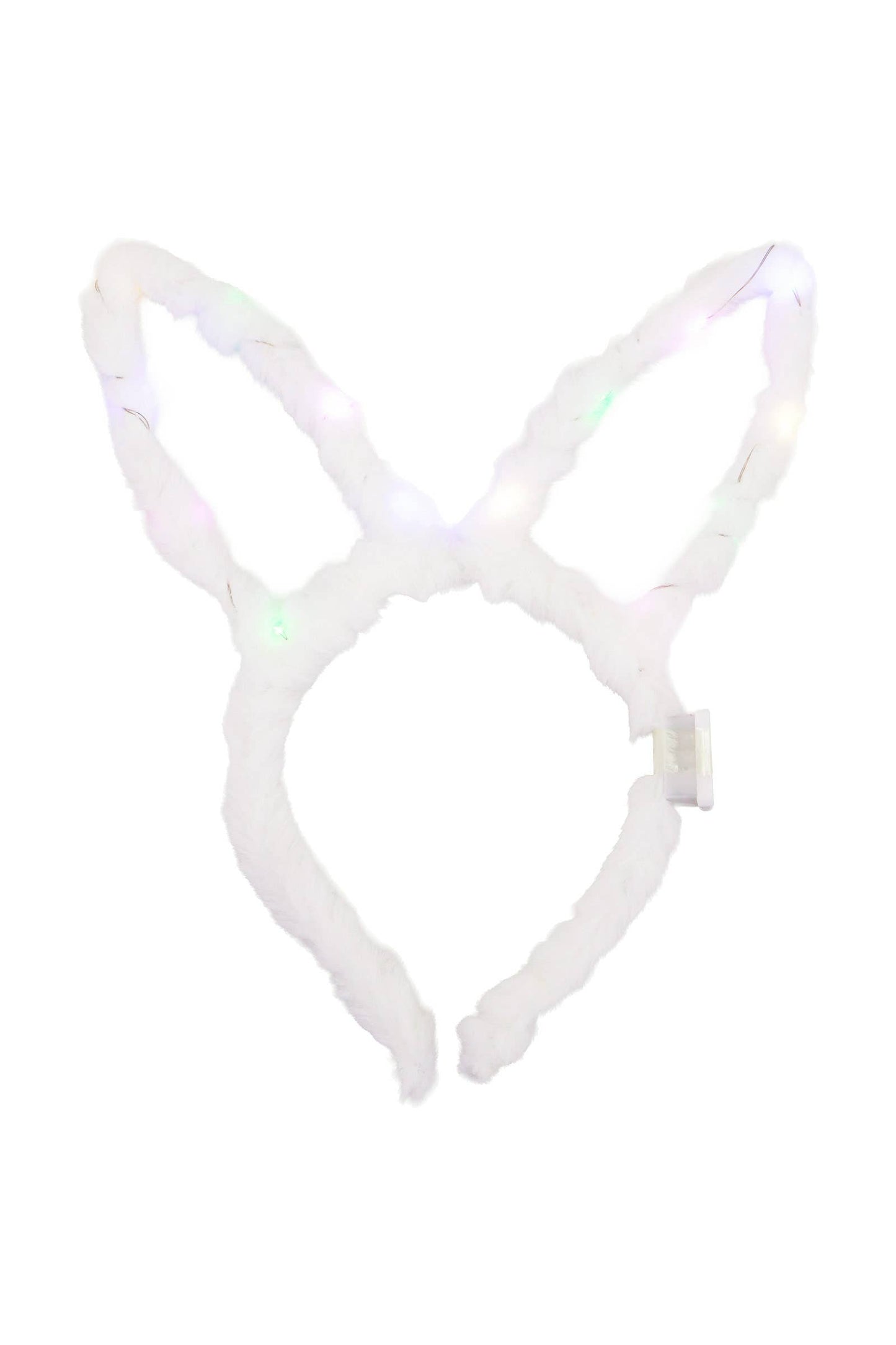 Pointy Hollow-Out Pastel Bunny Ears Fuzzy Faux Fur Hairband~COLOR SHIPPERS CHOICE