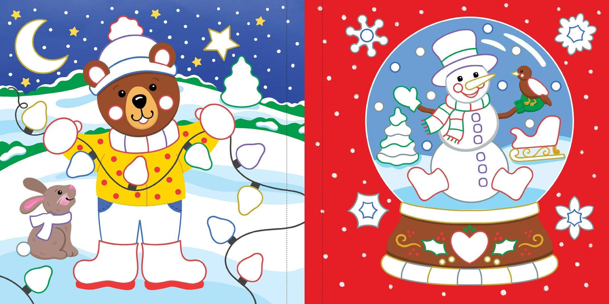 Color-By-Foil Sticker Book -- Christmas